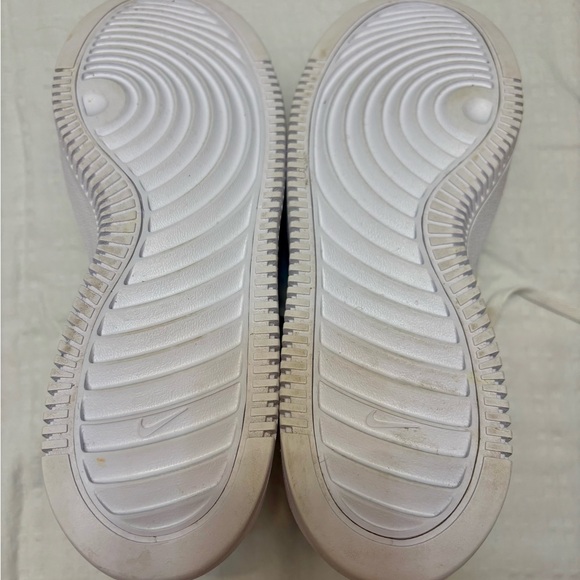 Nike White Air Force 1 Platform Sneakers - Picture 6 of 8